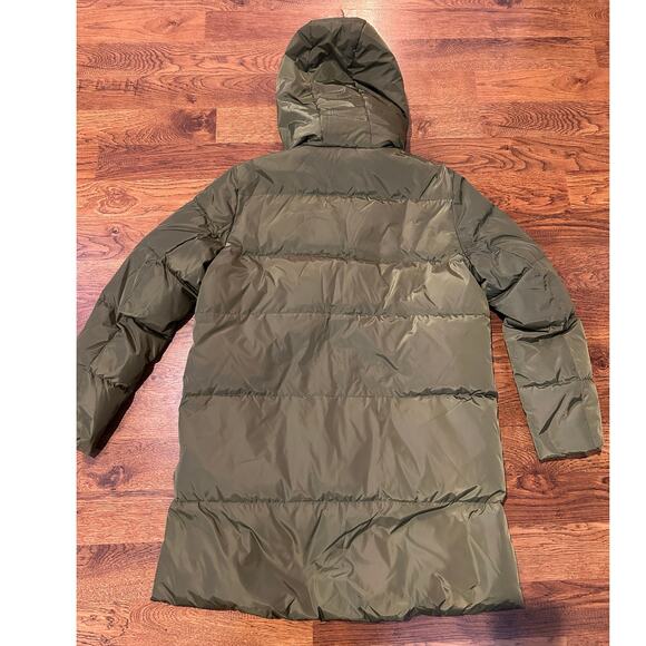 Orolay Women's Quilted Mid-Length Down Jacket Olive Green Size XL NWT Cozy Style - Picture 2 of 7